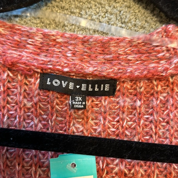 Women's Rust Cardigan Sweater - Picture 3 of 7